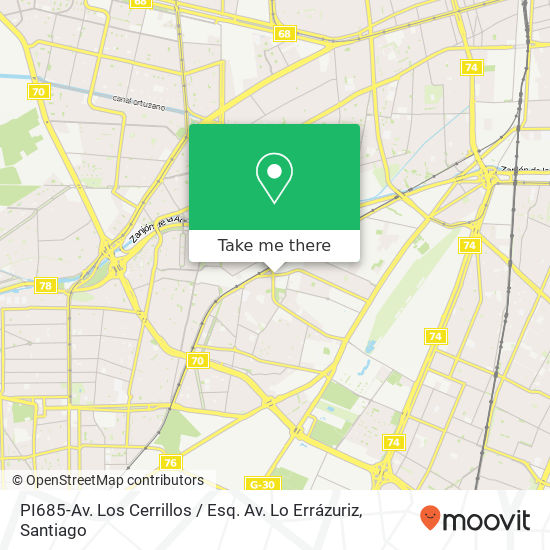 PI685-Av. Los Cerrillos / Esq. Av. Lo Errázuriz map