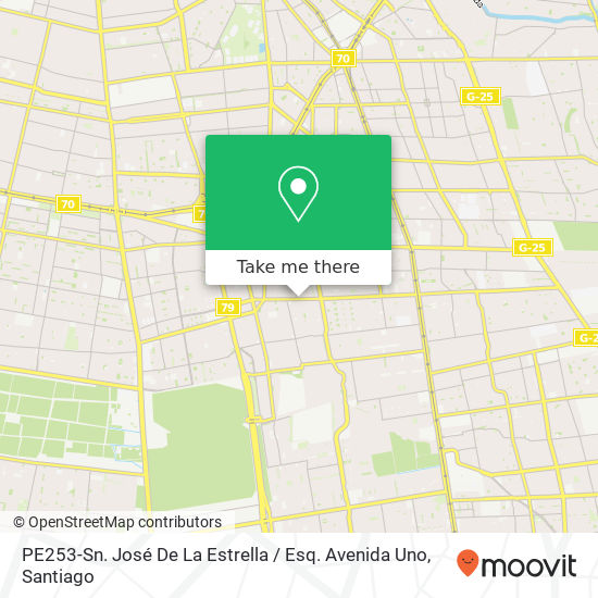 PE253-Sn. José De La Estrella / Esq. Avenida Uno map