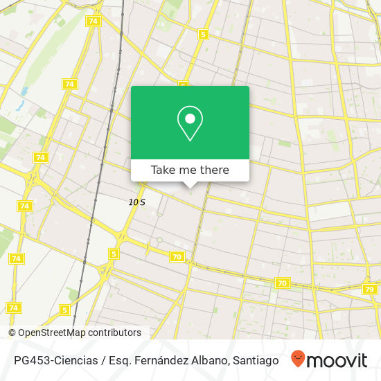 PG453-Ciencias / Esq. Fernández Albano map