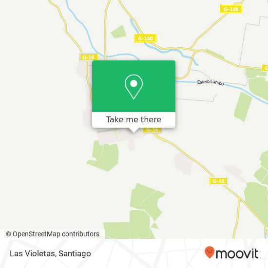 Las Violetas map