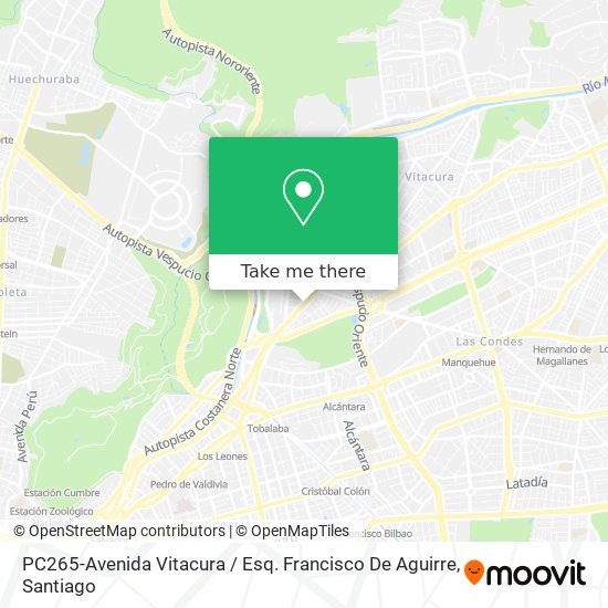 PC265-Avenida Vitacura / Esq. Francisco De Aguirre map