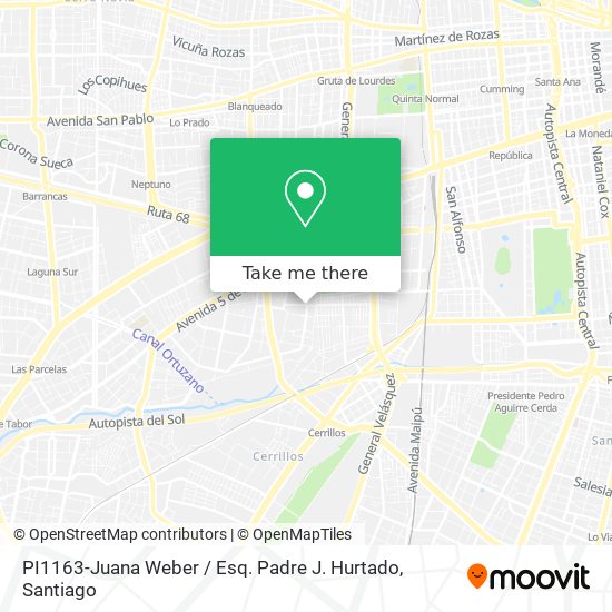 PI1163-Juana Weber / Esq. Padre J. Hurtado map