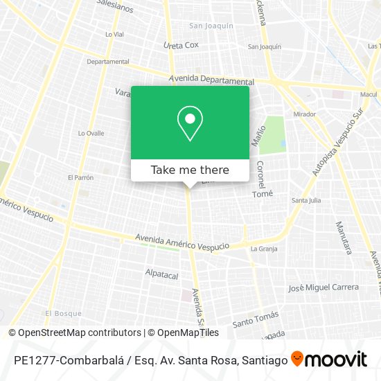 PE1277-Combarbalá / Esq. Av. Santa Rosa map