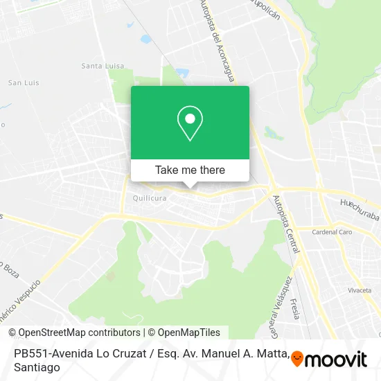 PB551-Avenida Lo Cruzat / Esq. Av. Manuel A. Matta map