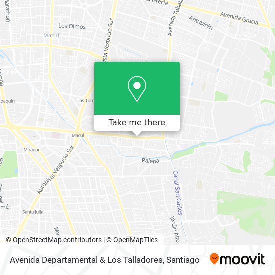 Avenida Departamental & Los Talladores map