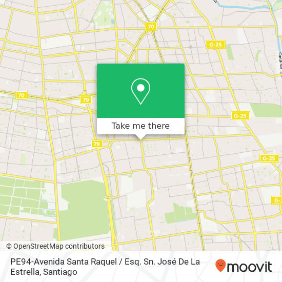 PE94-Avenida Santa Raquel / Esq. Sn. José De La Estrella map