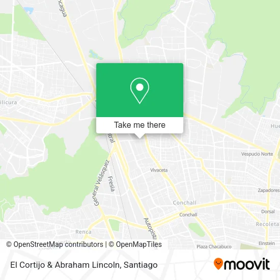 El Cortijo & Abraham Lincoln map
