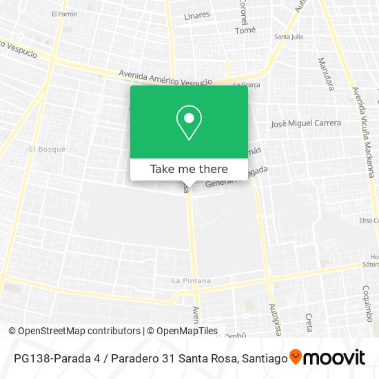PG138-Parada 4 / Paradero 31 Santa Rosa map