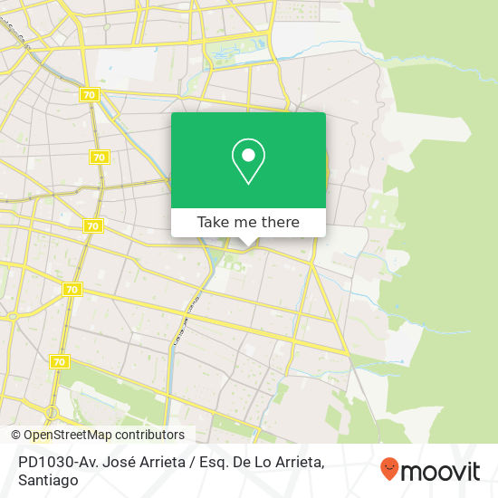 PD1030-Av. José Arrieta / Esq. De Lo Arrieta map