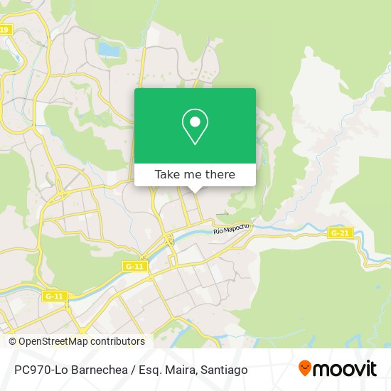 PC970-Lo Barnechea / Esq. Maira map