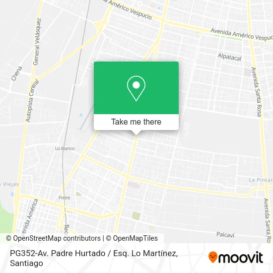 Mapa de PG352-Av. Padre Hurtado / Esq. Lo Martínez