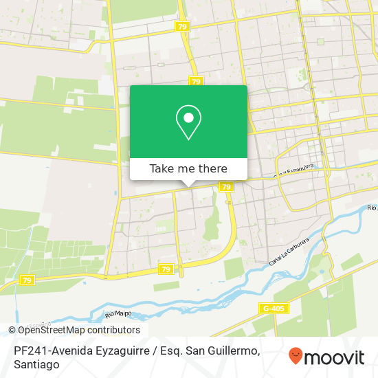 PF241-Avenida Eyzaguirre / Esq. San Guillermo map