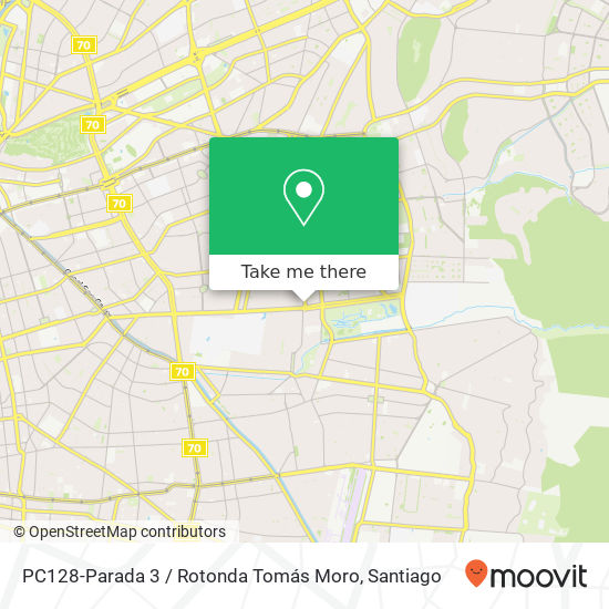 PC128-Parada 3 / Rotonda Tomás Moro map