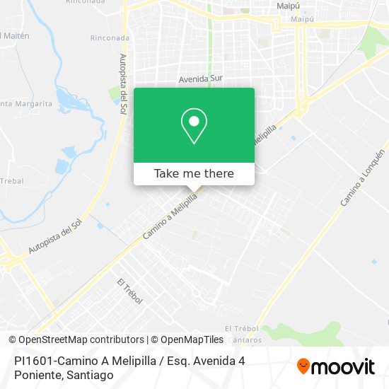 PI1601-Camino A Melipilla / Esq. Avenida 4 Poniente map