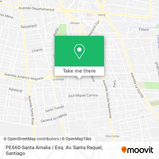 PE660-Santa Amalia / Esq. Av. Santa Raquel map
