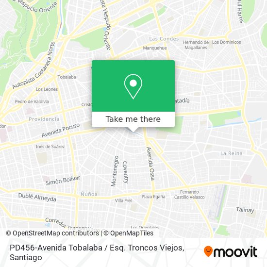 PD456-Avenida Tobalaba / Esq. Troncos Viejos map