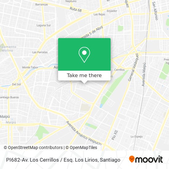 PI682-Av. Los Cerrillos / Esq. Los Lirios map