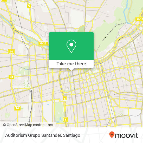 Auditorium Grupo Santander map