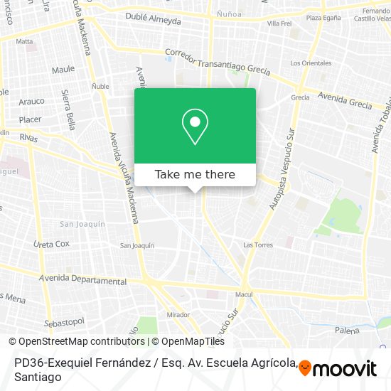 PD36-Exequiel Fernández / Esq. Av. Escuela Agrícola map