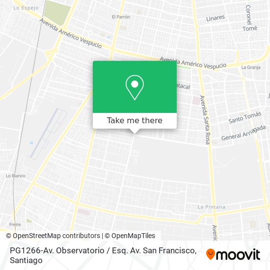 Mapa de PG1266-Av. Observatorio / Esq. Av. San Francisco