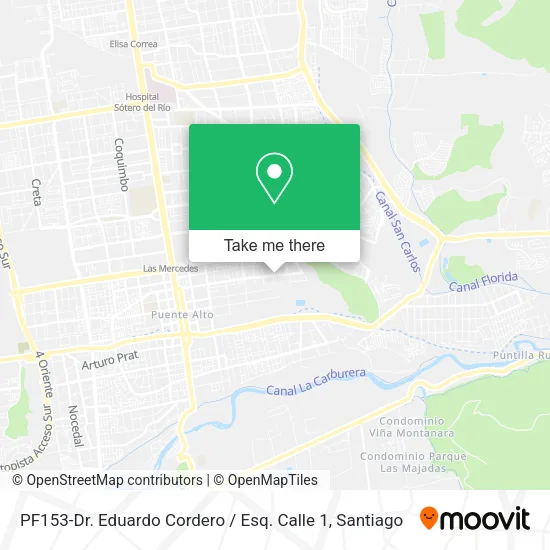 PF153-Dr. Eduardo Cordero / Esq. Calle 1 map