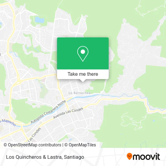 Los Quincheros & Lastra map