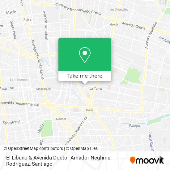 El Líbano & Avenida Doctor Amador Neghme Rodríguez map