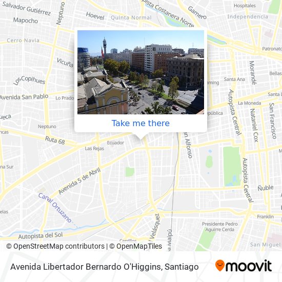 Mapa de Avenida Libertador Bernardo O'Higgins