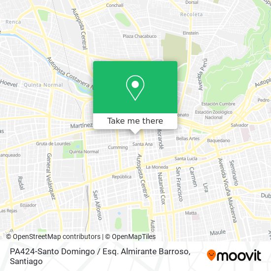 PA424-Santo Domingo / Esq. Almirante Barroso map