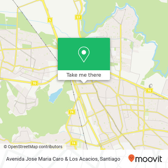 Mapa de Avenida Jose Maria Caro & Los Acacios