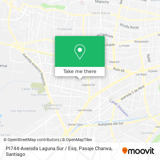 PI744-Avenida Laguna Sur / Esq. Pasaje Charwa map