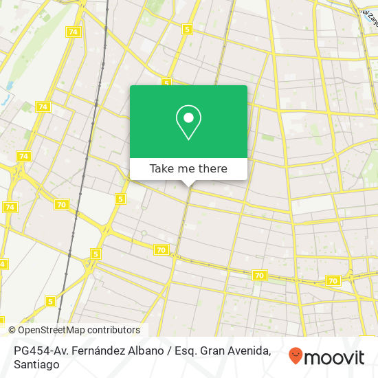 PG454-Av. Fernández Albano / Esq. Gran Avenida map