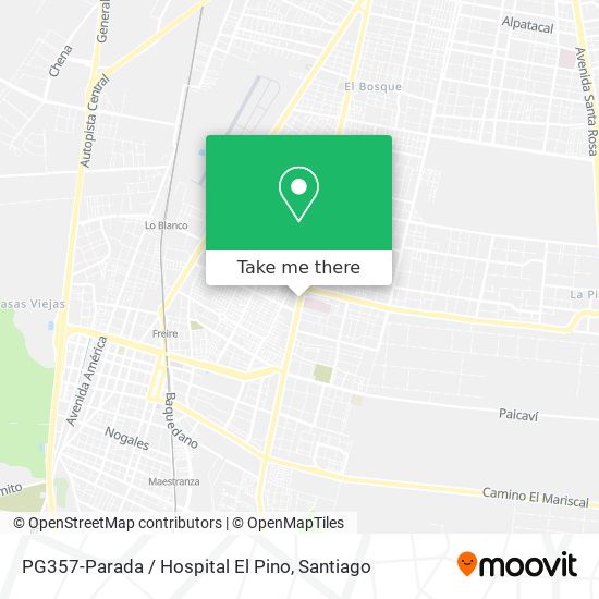 PG357-Parada / Hospital El Pino map
