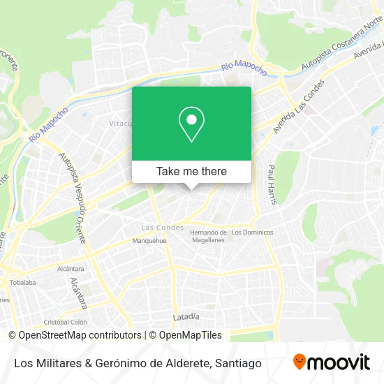 Los Militares & Gerónimo de Alderete map