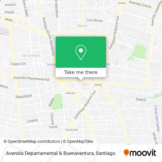 Avenida Departamental & Buenaventura map