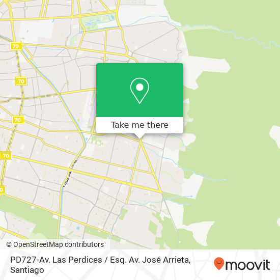 PD727-Av. Las Perdices / Esq. Av. José Arrieta map