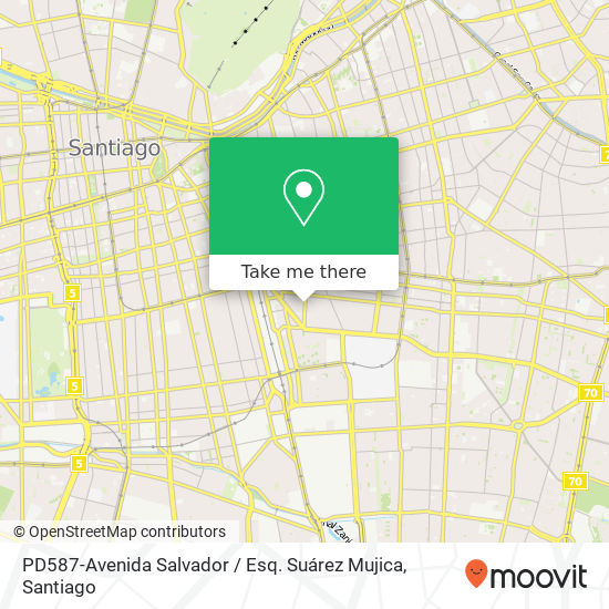 Mapa de PD587-Avenida Salvador / Esq. Suárez Mujica