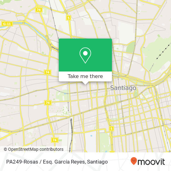 Mapa de PA249-Rosas / Esq. García Reyes