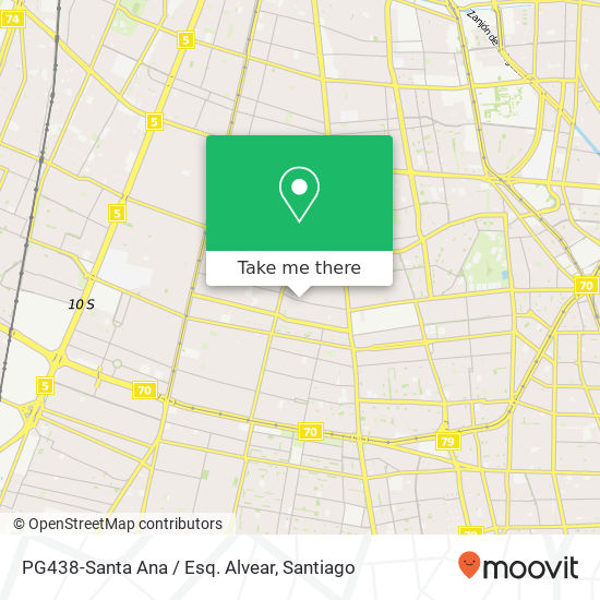 PG438-Santa Ana / Esq. Alvear map