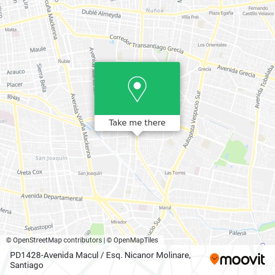 PD1428-Avenida Macul / Esq. Nicanor Molinare map