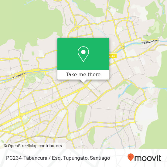 PC234-Tabancura / Esq. Tupungato map