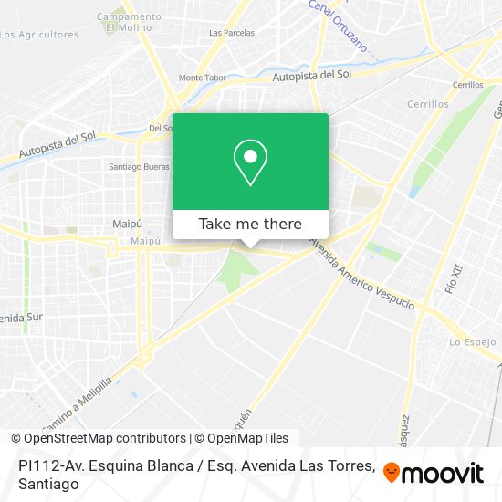 PI112-Av. Esquina Blanca / Esq. Avenida Las Torres map