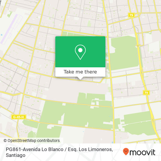 Mapa de PG861-Avenida Lo Blanco / Esq. Los Limoneros