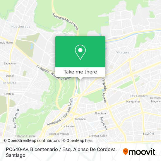 PC640-Av. Bicentenario / Esq. Alonso De Córdova map