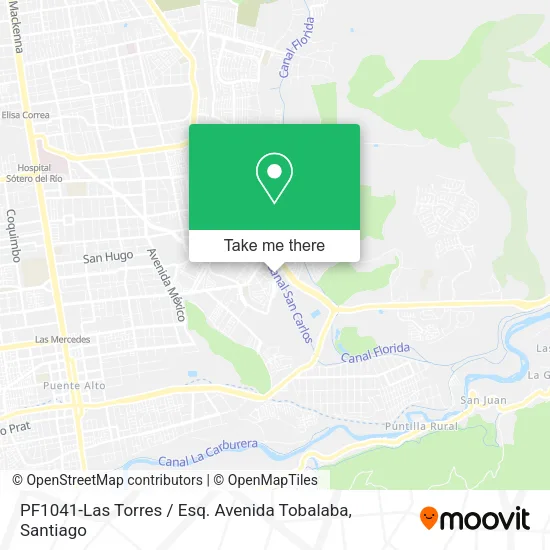 PF1041-Las Torres / Esq. Avenida Tobalaba map