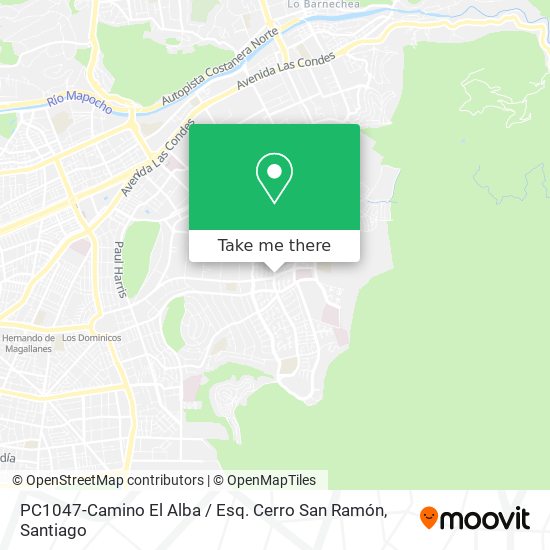 PC1047-Camino El Alba / Esq. Cerro San Ramón map