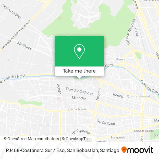 Mapa de PJ468-Costanera Sur / Esq. San Sebastian