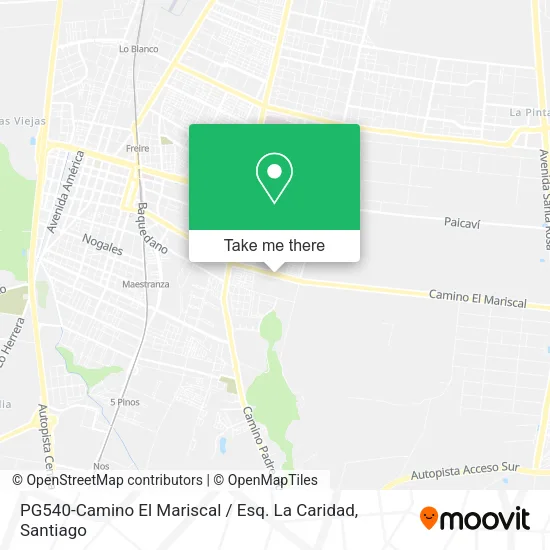 PG540-Camino El Mariscal / Esq. La Caridad map
