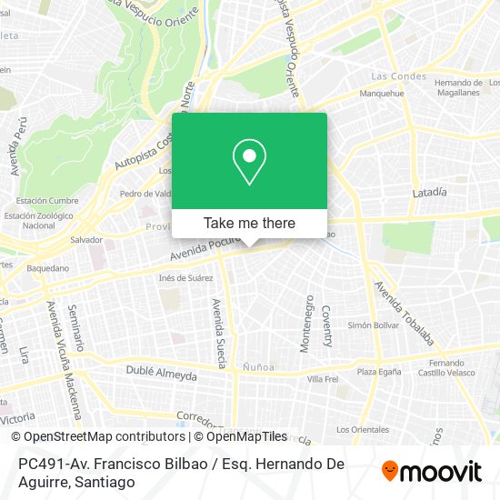 Mapa de PC491-Av. Francisco Bilbao / Esq. Hernando De Aguirre