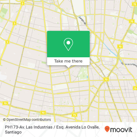 Mapa de PH173-Av. Las Industrias / Esq. Avenida Lo Ovalle